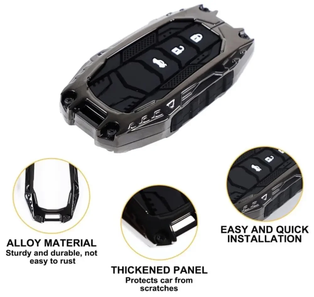 Key Fob Cover Black for Toyota Land Cruiser 250 LC250 Prado J250 New Open Box